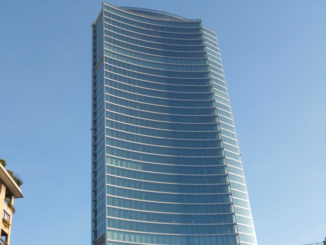 Palazzo Lombardia a Milano - dettaglio della torre